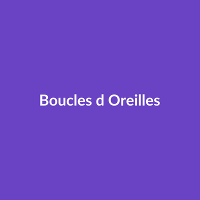 Boucles d'oreilles