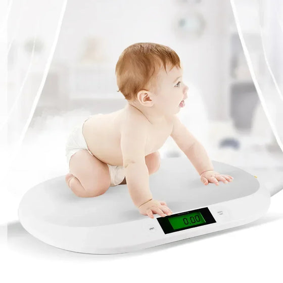 Balance pèse-bébé électronique — Avec mètre ruban