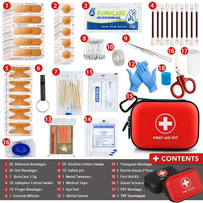 Trousse premiers secours complète — Multi-usages, 2 coloris