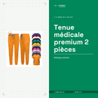 Tenue médicale premium 2 pièces — 6 coloris, XS à XXL