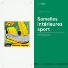 Semelles intérieures sport — Cloud 4D, soulagement plantaire